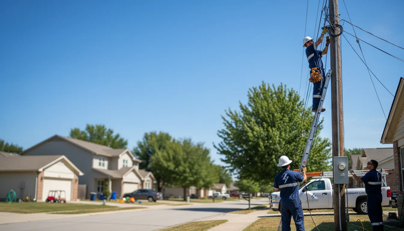 Residential electrician providing installation services in Rio Hondo, TX